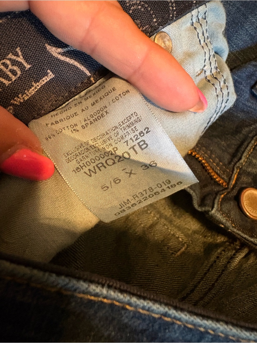Wrangler Q Baby Bootcut Jeans 5/6/ 36 Dark Wash Western Denim 30 Waist (0894) - Picture 8 of 8